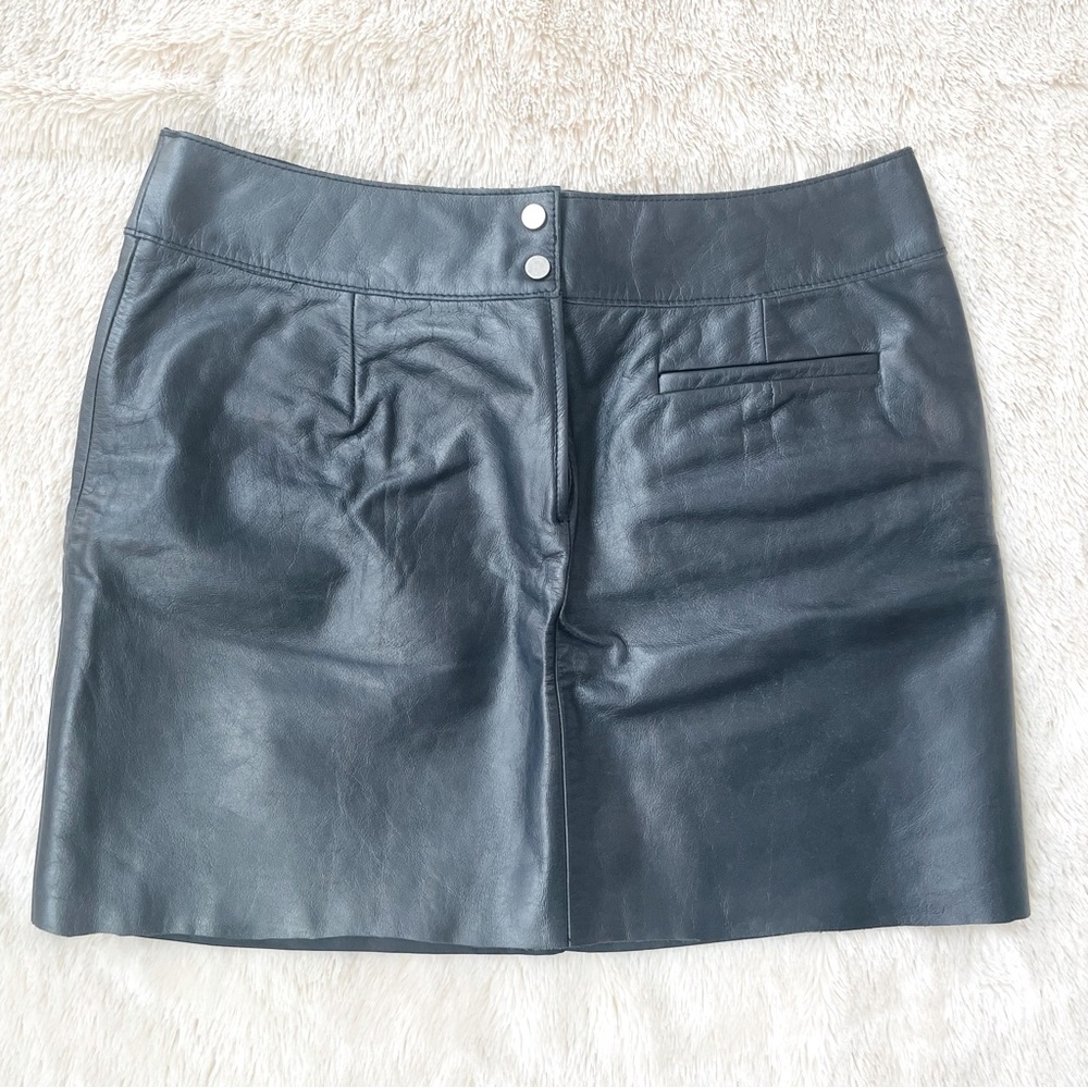 Express black leather mini skirt size 1 and 2
